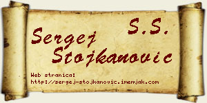 Sergej Stojkanović vizit kartica